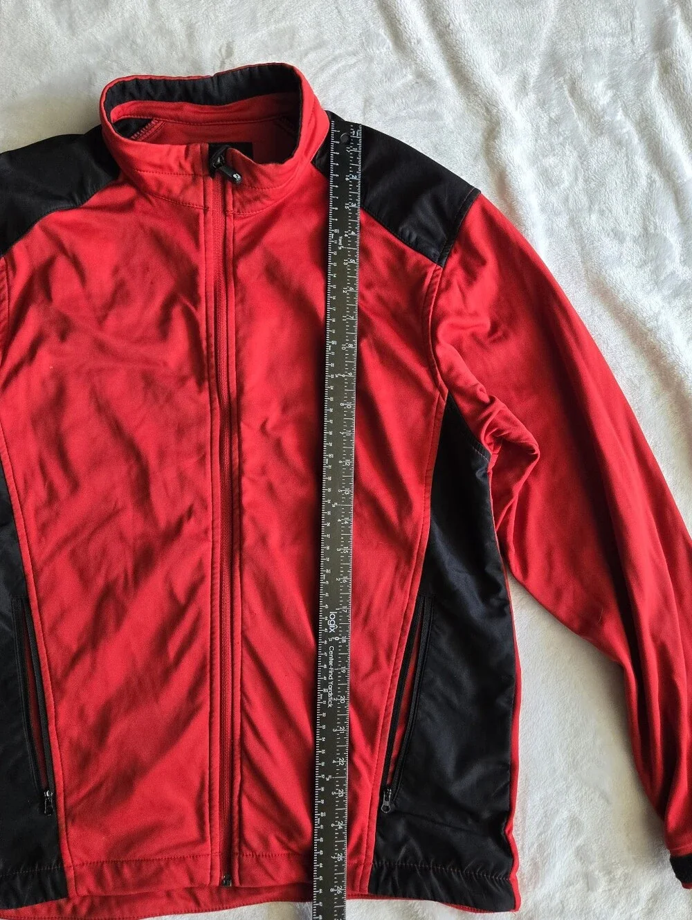 FootJoy FJ Mens Large Dryjoys Windbreaker  Full Zip Red Black Golf Men Small